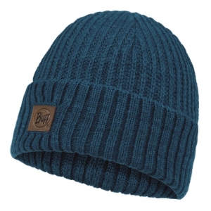  Buff Knitted Hat Rutger Steelblue (117845.701.10.00)